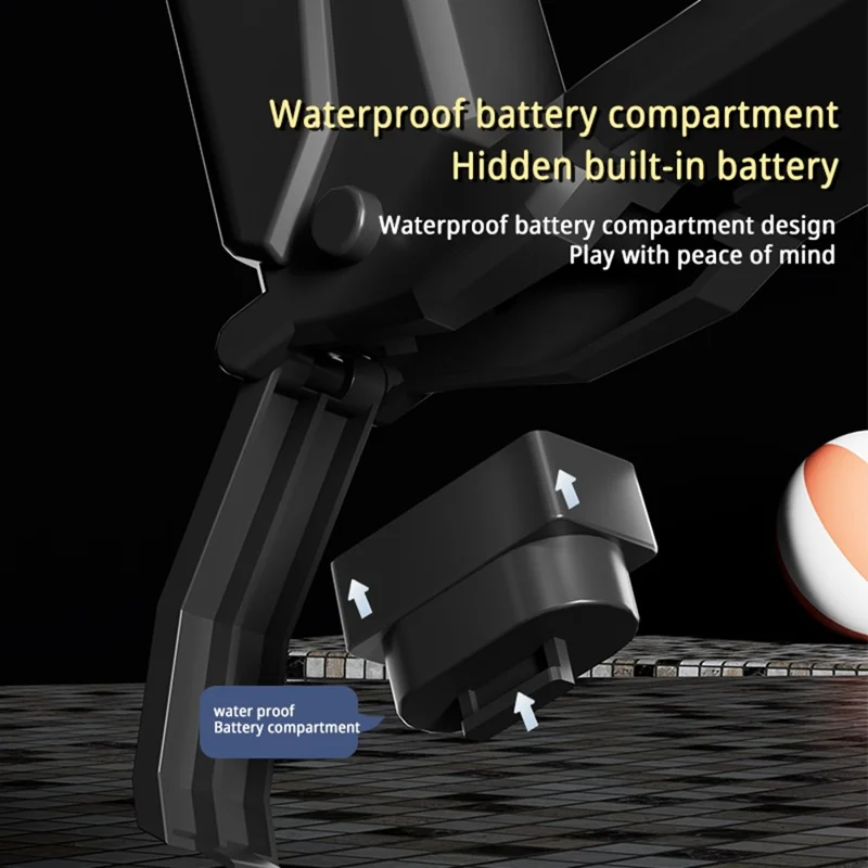 Y2 Rechargeable Electric Water Gun 10m Range Dual Nozzle Continuous Spray Water Gun Gift - Desert Yellow