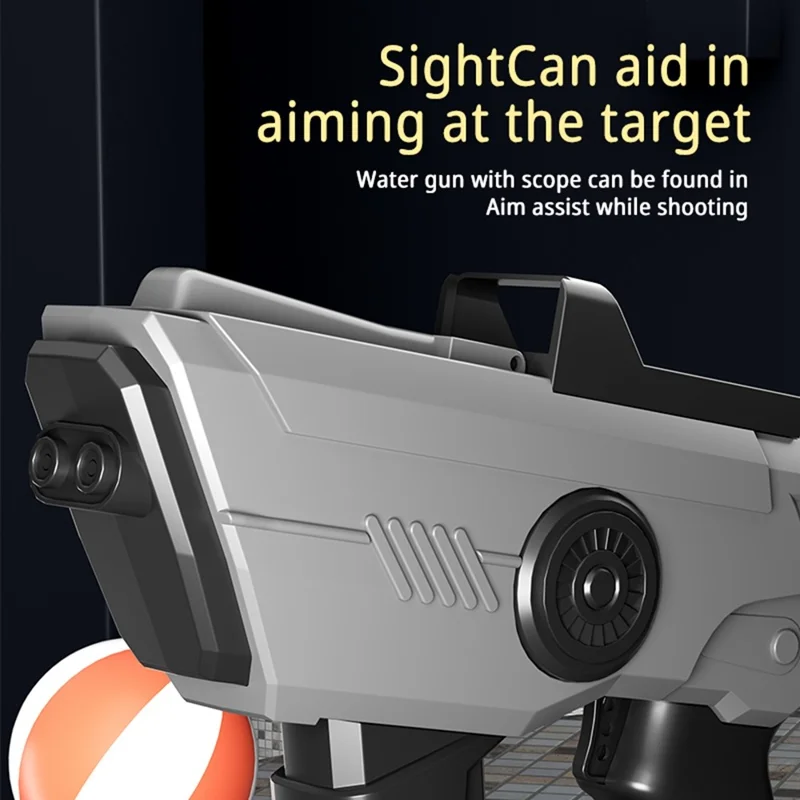 Y2 Rechargeable Electric Water Gun 10m Range Dual Nozzle Continuous Spray Water Gun Gift - Desert Yellow