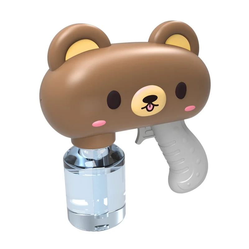 Pistolet à eau électrique Y9 design ours en peluche pulvérisation continue pistolet à eau haute pression cadeau pour enfants - Marron