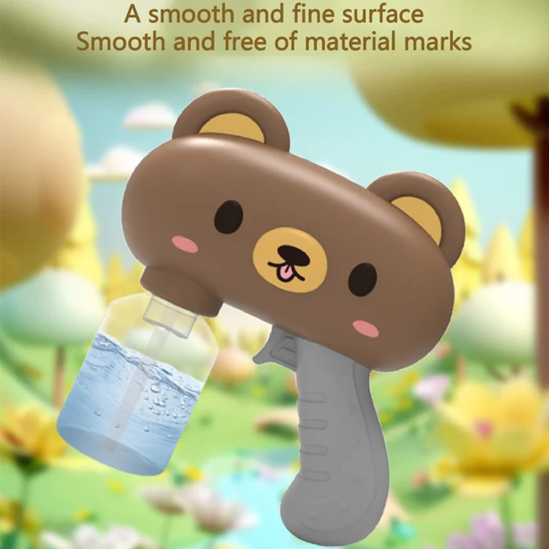 Pistolet à eau électrique Y9 design ours en peluche pulvérisation continue pistolet à eau haute pression cadeau pour enfants - Marron