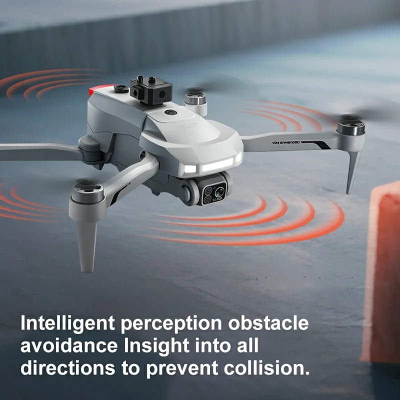 4DRC 4D-V34 4.5 inch Screen-Controlled GPS Brushless Drone Real-Time Transmission HD Aerial Photography Drone with Double Battery