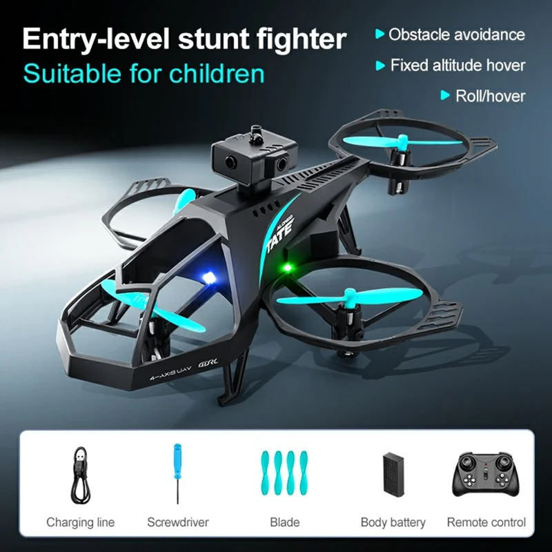 4DRC 4D-V35 360° Flips Quadcopter Stunt Helicopter Drone RC Aerobatic Aircraft with Obstacle Avoidance  /  LED Lights, 3 Battery
