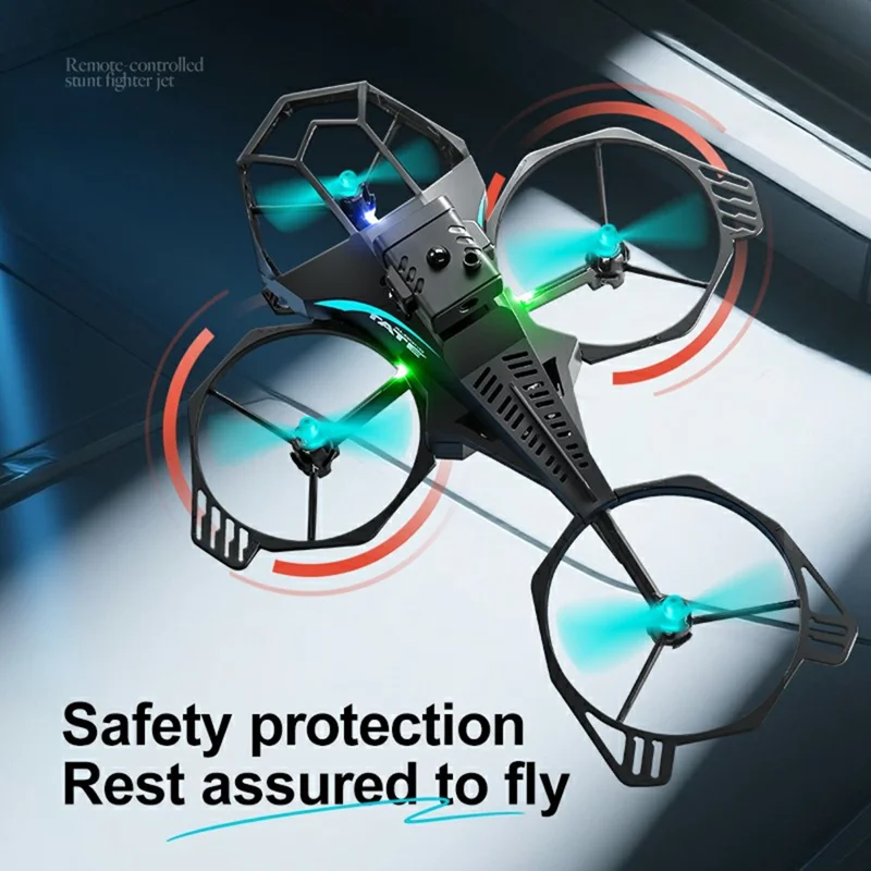 4DRC 4D-V35 360° Flips Quadcopter Stunt Helicopter Drone RC Aerobatic Aircraft with Obstacle Avoidance  /  LED Lights, 3 Battery