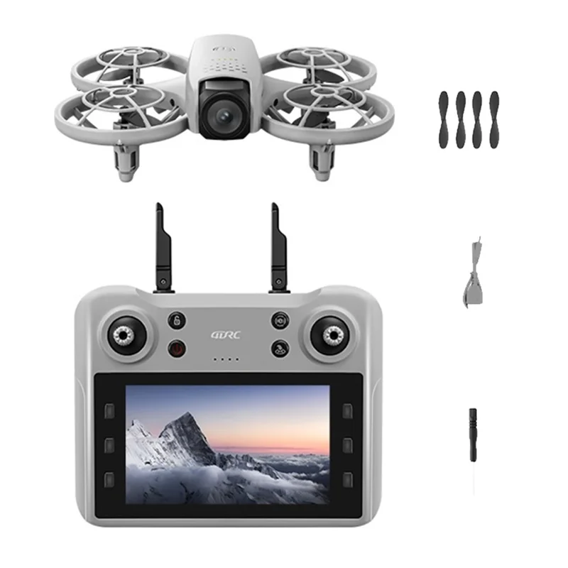 Drone 4DRC 4D-V53 com 1 Bateria WiFi FPV com Posicionamento por Fluxo Ótico e Quadricóptero com Ecrã Remoto de 4,5 Polegadas