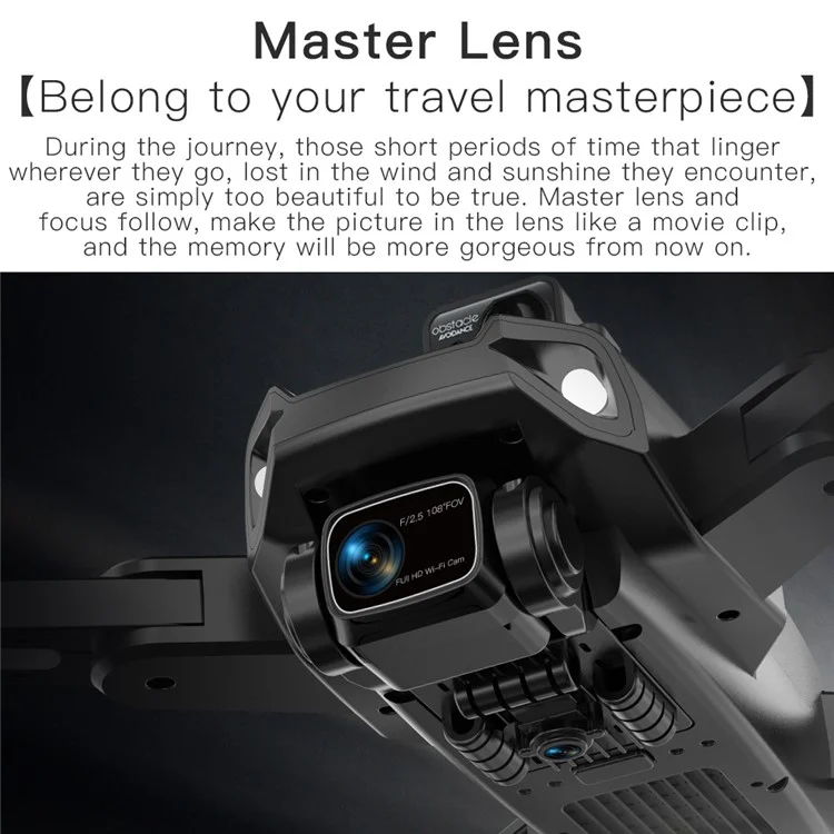LYZ L900 Pro Max 5G Foldable RC Quadcopter Brushless Motor GPS 4-Axis GPS Drone (HD+Obstacle Avoidance+1 Battery) - Grey / White