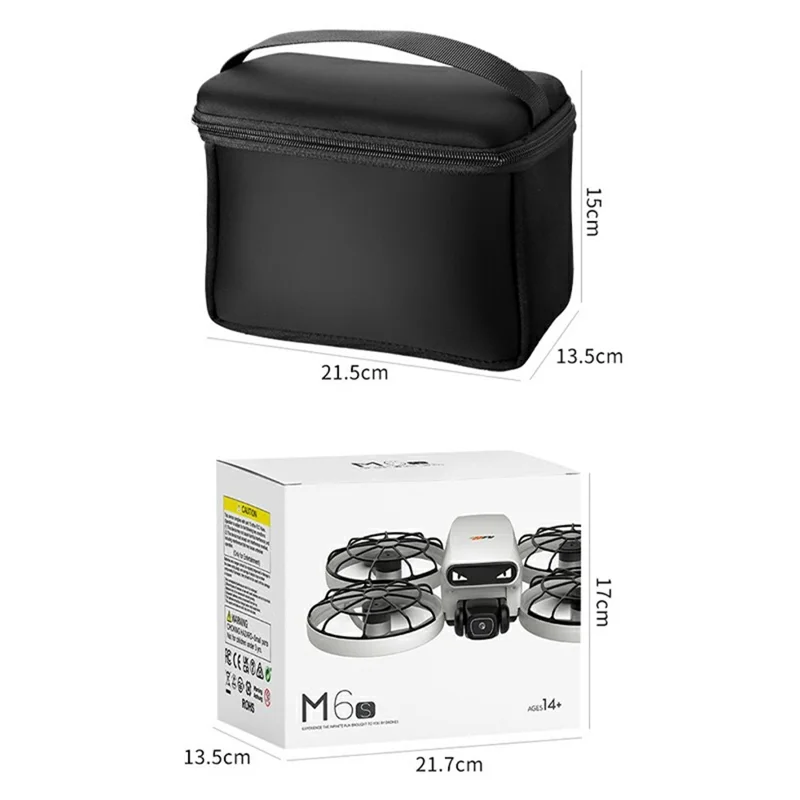 M6S vikbar drönare med 3 batterier, dubbelkamera, optisk flödespositionering, flygplan med fjärrkontroll med 4,3 tum skärm