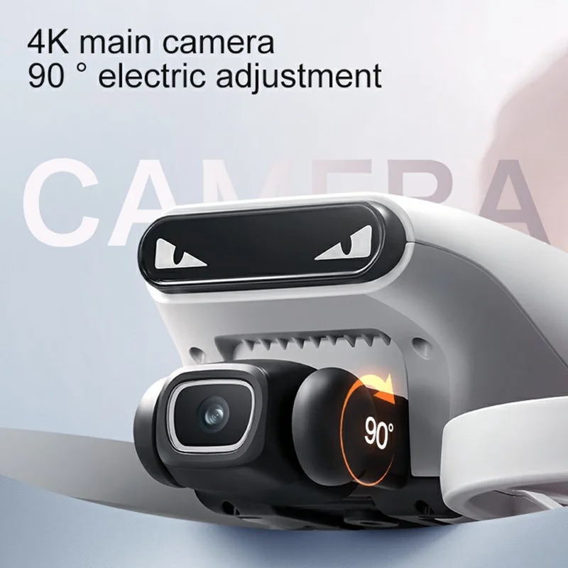 M6S vikbar drönare med 3 batterier, dubbelkamera, optisk flödespositionering, flygplan med fjärrkontroll med 4,3 tum skärm