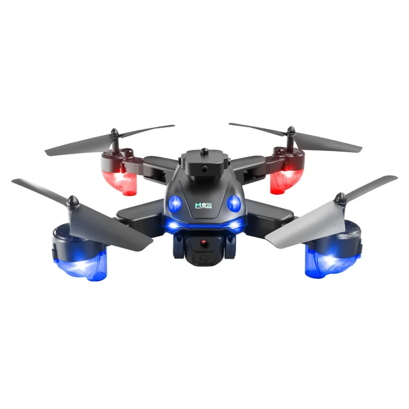 Drone M2S con Doppia Fotocamera, Quadricottero con Posizionamento a Flusso Ottico e Batteria Singola per Fotografia Aerea - Nero