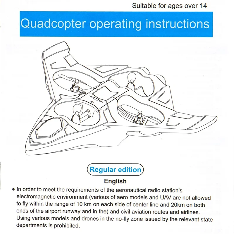 4DRC 4D-V54 EPP-Schaumstoffflugzeug mit 1 Batterie, Amphibien-Drohne, Stunt-Spielzeug mit Fernbedienung – Blau