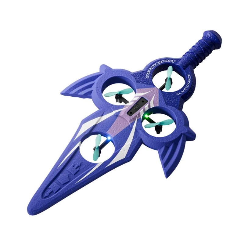 4DRC 4D-V57 Sword Design Drone with 1 Battery Optical Flow Positioning HD Aerial Photography Aircraft - Purple