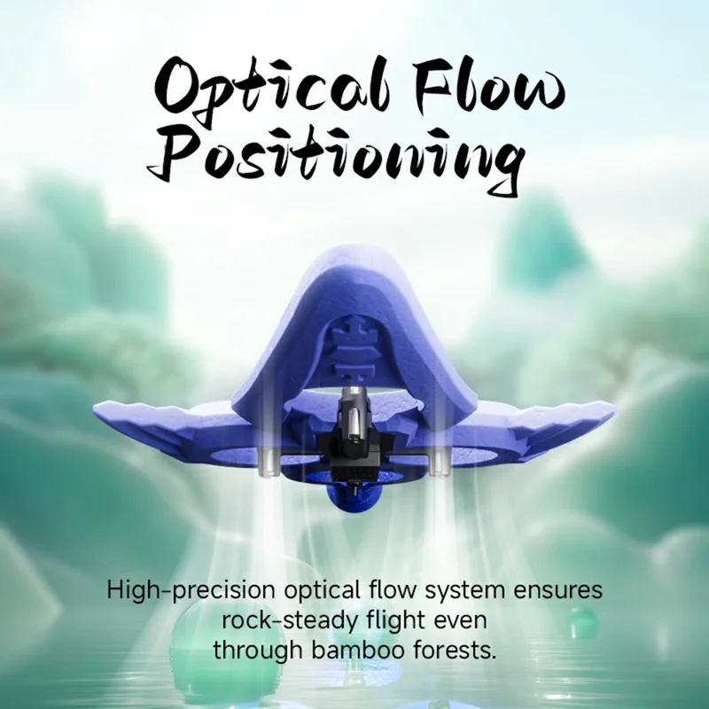 4DRC 4D-V57 Sword Design Drone with 2 Batteries Optical Flow Positioning HD Aerial Photography Aircraft - Purple