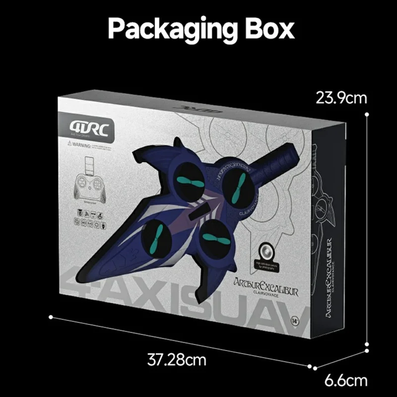 4DRC 4D-V57 Sword Design Drone with 2 Batteries Optical Flow Positioning HD Aerial Photography Aircraft - Purple