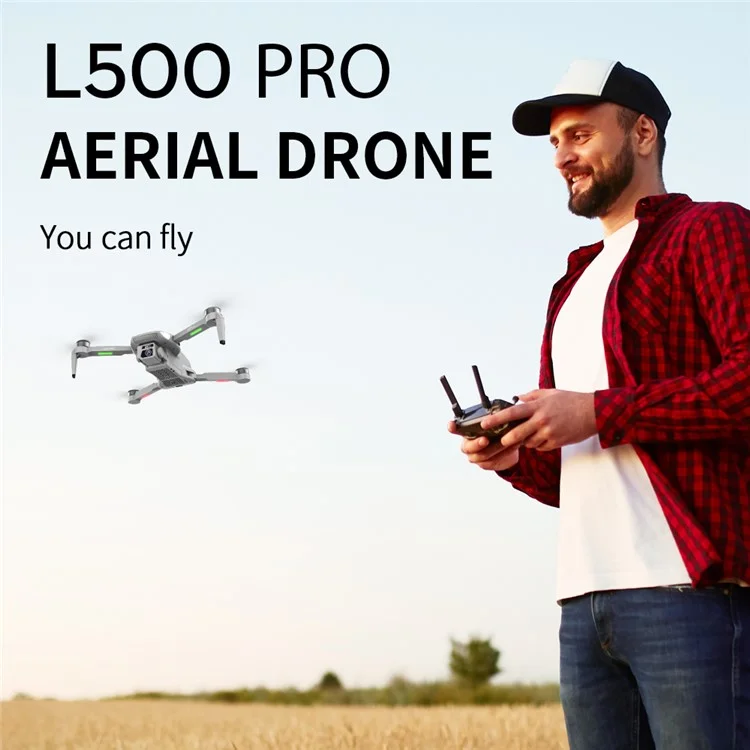 L500 Pro Brushless 4K HD Aereo Foto RC Aeromobile Grande Batteria 5G Quadricottero GPS Drone Pieghevole con 2 Batterie - Grigio / Bianco 