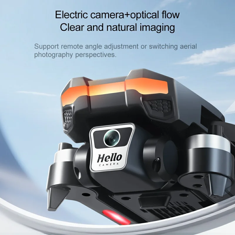 F208 Dron plegable con 3 baterías, evasión de obstáculos, posicionamiento GPS, WiFi 5G, cuadricóptero RC con pantalla de 4,5 pulgadas - Negro