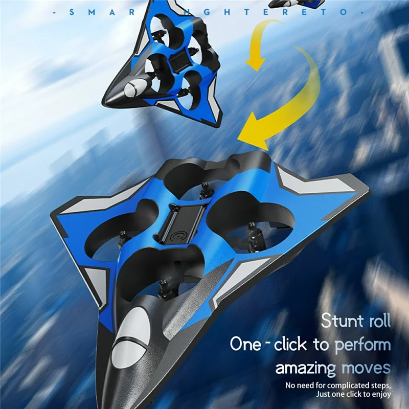 YL89 EPP Foam RC Drone 360 Degree Stunt Roll 2.4G Remote Control Quadcopter for Beginner - Red