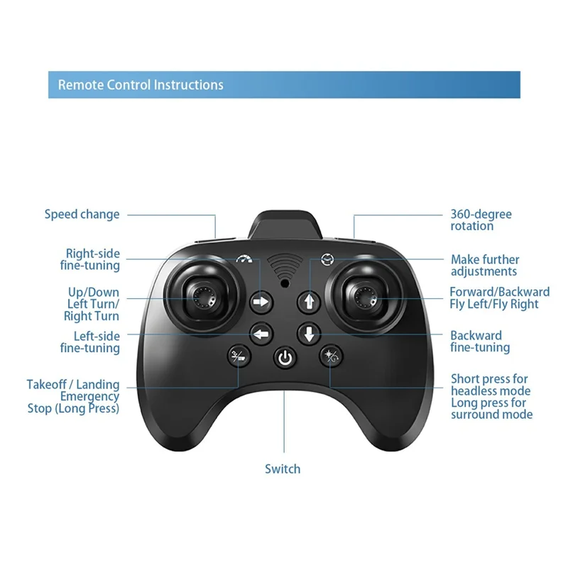 YL89 EPP Foam RC Drone 360 Degree Stunt Roll 2.4G Remote Control Quadcopter for Beginner - Red