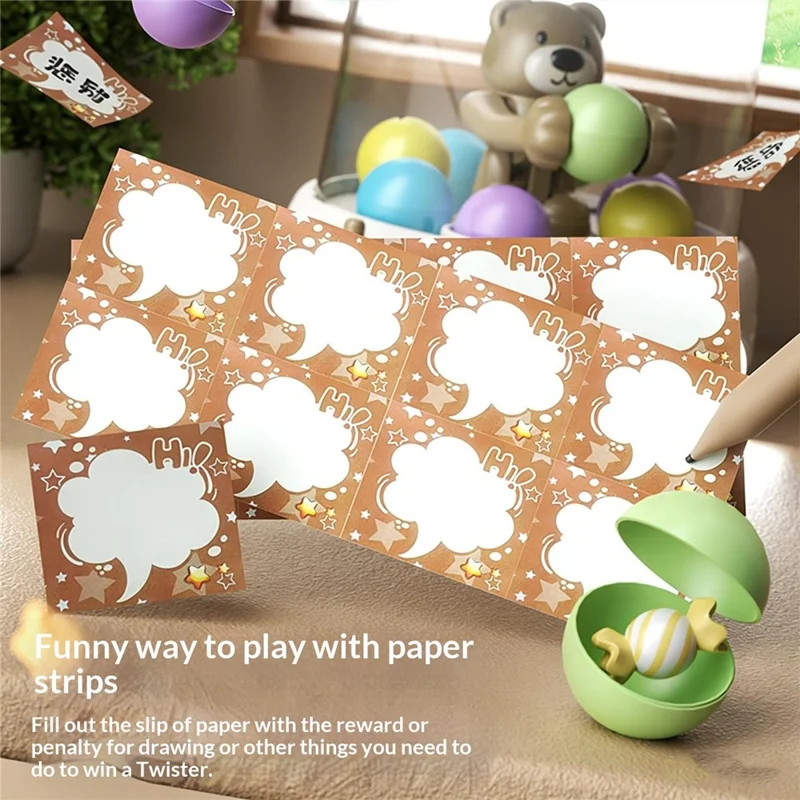 YY2027  /  YY2028 Kids Hand Crank Ball Clip Claw Machine Mini Ball Grabbing Game Toy Interactive Family Fun Doll Machine - White