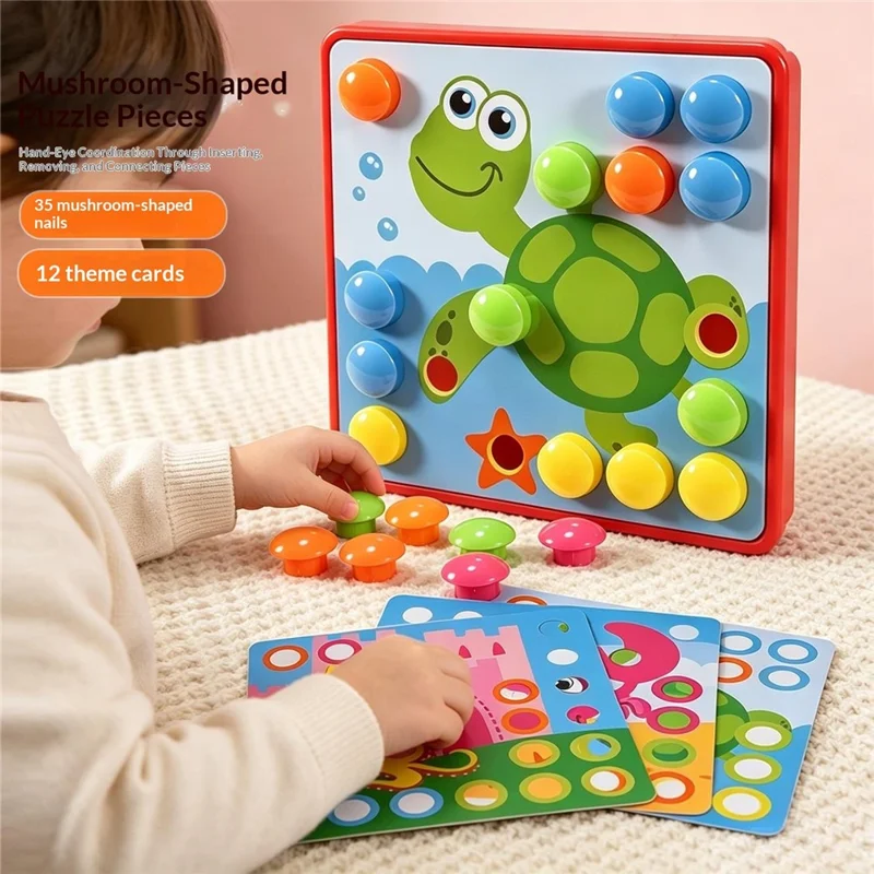 Brinquedo Educativo Infantil DIY com Engrenagens Geométricas para Treino Lógico - WH2161