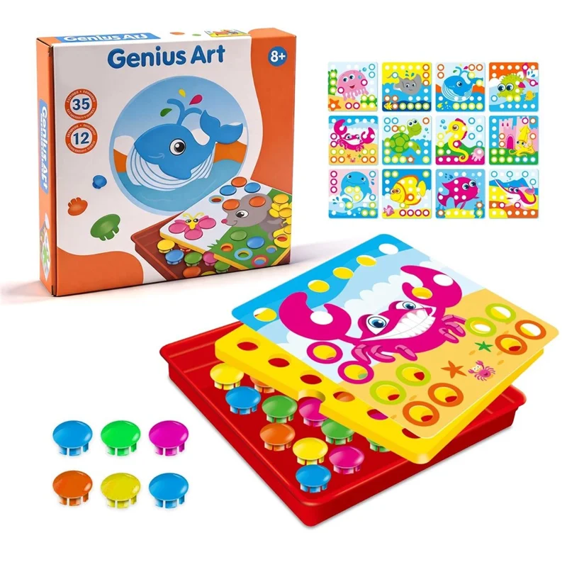 Brinquedo Educativo Infantil DIY com Engrenagens Geométricas para Treino Lógico - WH2161
