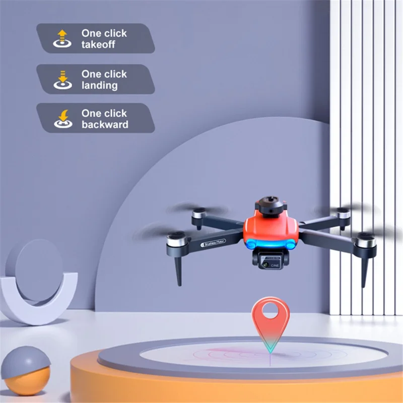 K102 MAX 4K HD Aerial Photo RC Drone Obstacle Avoidance Brushless Motor Folding Aircraft, 2 Batteries - Orange
