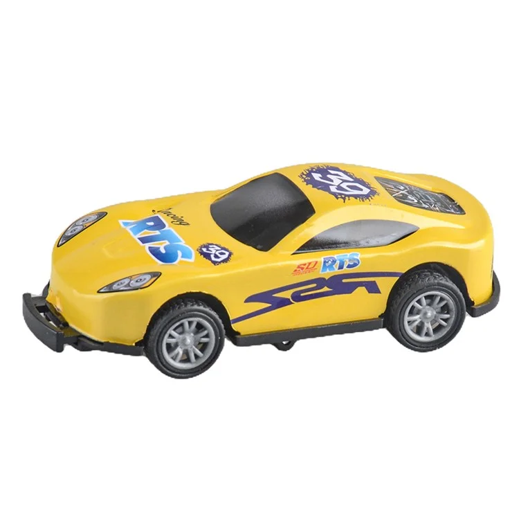 U212-42A 6Pcs Mini Iron Shell Pull-back Car Model Children Bounce Racing Car Toy - Random Color