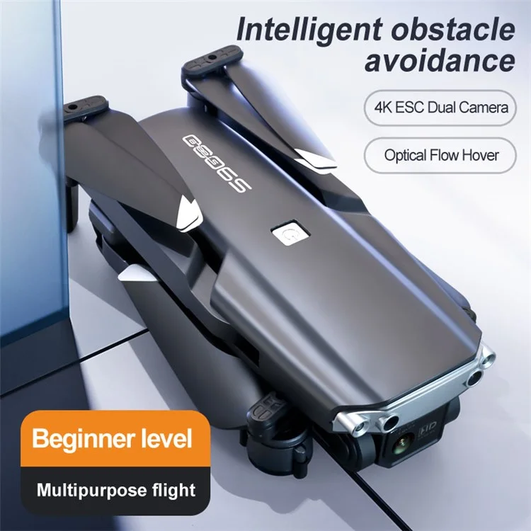 S9000 Aerial Photography Drone Optical Flow Positioning Obstacle Avoidance 4K RC Quadcopter with 2 Batteries - Orange
