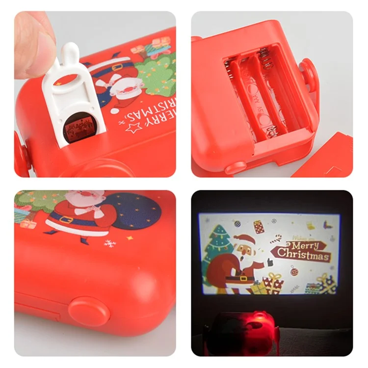 666 Weihnachtsprojektor-Licht Spielzeug 360-Grad-Rotierende Weihnachtsprojektion Lichter für Weihnachtsdekorationen (Zufälliges Muster)