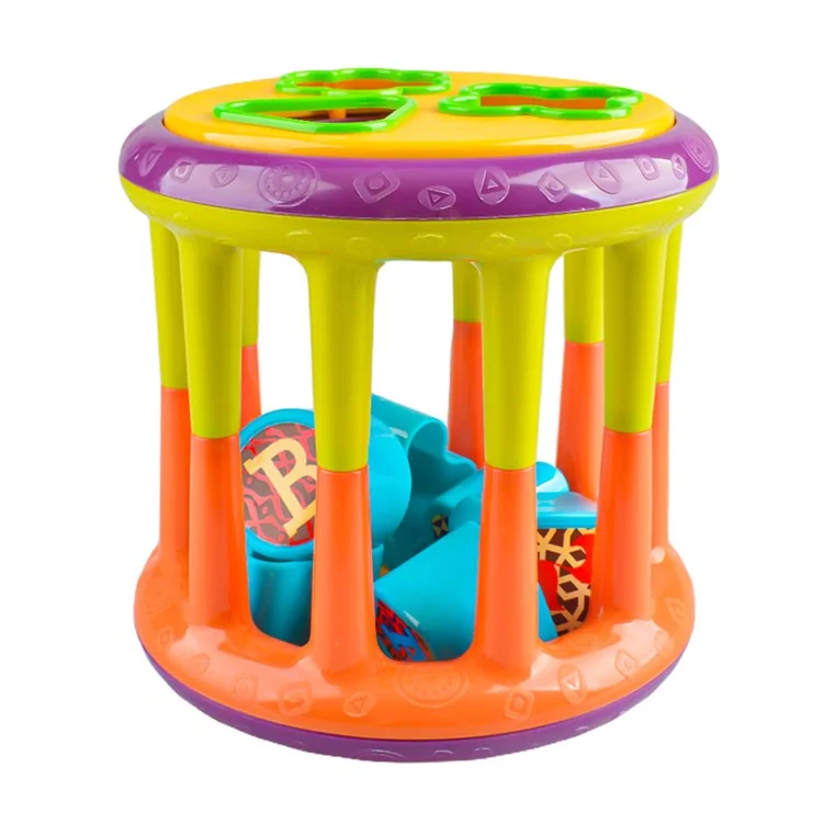 Jouet de tri de forme YH8328 pour tout-petits, bébés et enfants Blocs de construction Apprentissage de la géométrie Jouets d'appariement et de tri éducatifs