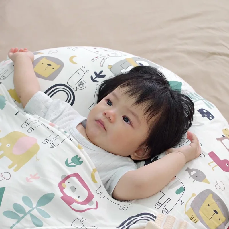 ftnz001 Nursing Pillow Infant Baby Anti-spit Milk Breastfeeding Cushion - Animal Paradise