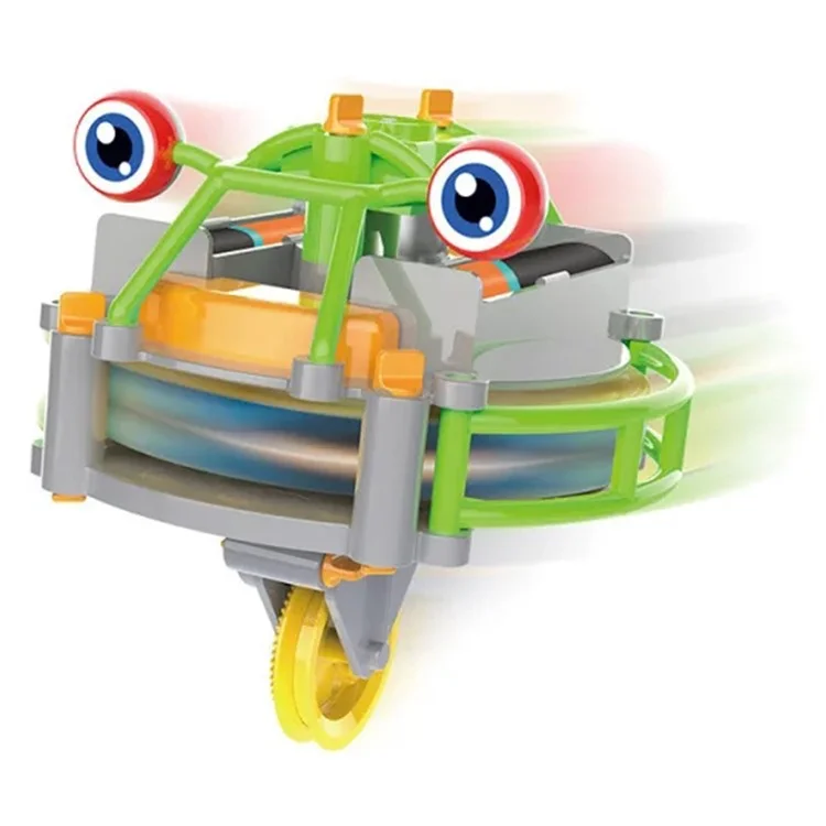 Jouet de Licorne Tumbler Marcheur Monocycle Anti-Gravité Jouet Monocycle et Robot d'Équilibre Gyro à 2 Modes pour Enfants - Vert