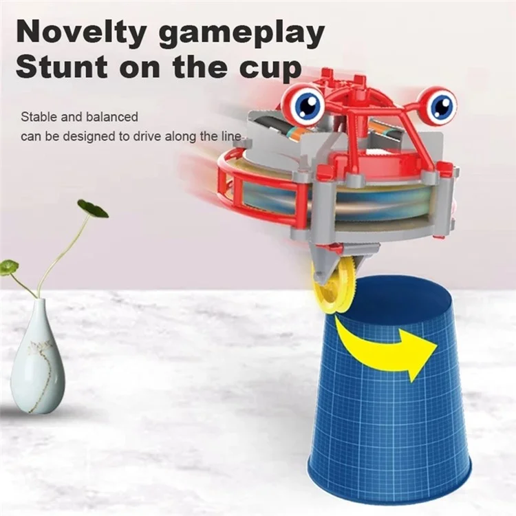 Jouet de Licorne Tumbler Marcheur Monocycle Anti-Gravité Jouet Monocycle et Robot d'Équilibre Gyro à 2 Modes pour Enfants - Vert