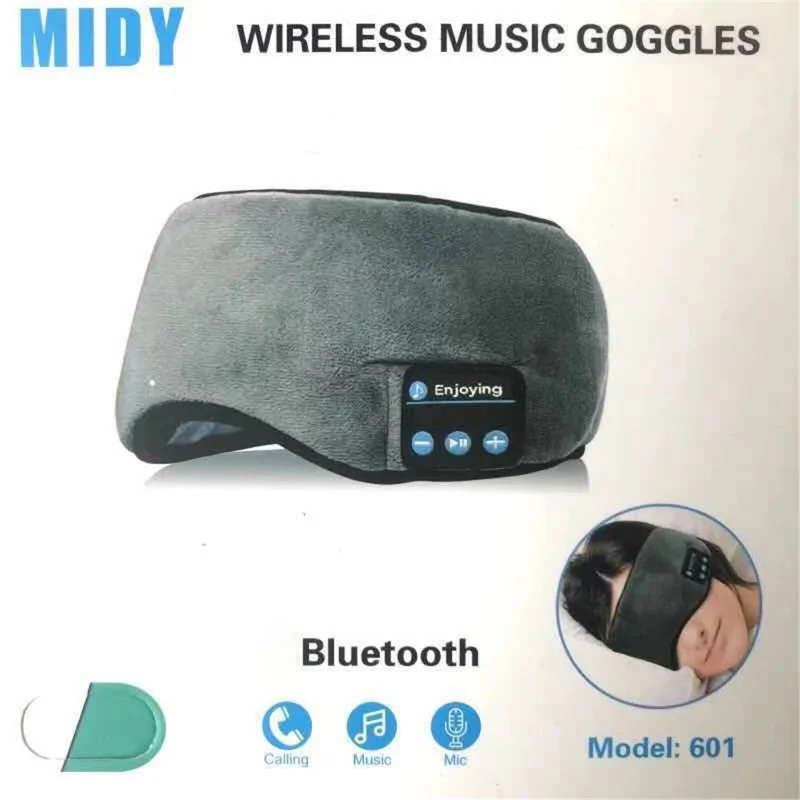 Sleep Shading Bluetooth-compatible 5.3 Eye Mask Home Travel Smart Music Playing Eye Mask - Blue