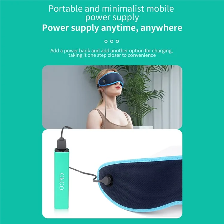 CKGO Y09-plus Dekompression Bluetooth Music Player Augenmaske Schlafschattierung Augenmassage Maske, Magnetische Batterie Angetrieben - Rot