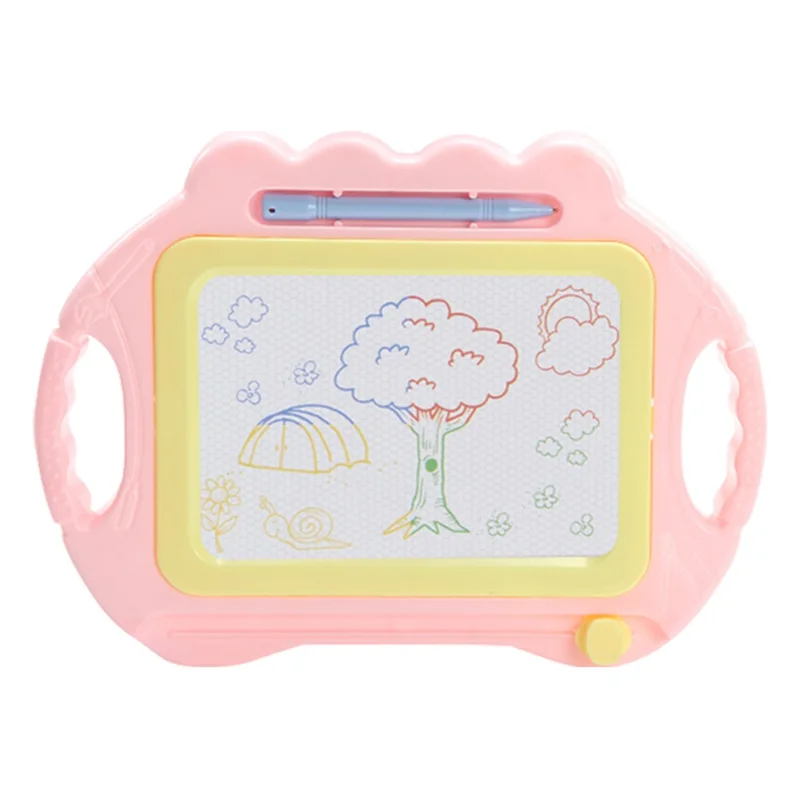 YW156C Magnetic Drawing Board Children Graffiti Drawing Writing Board Educational Toy - Pink