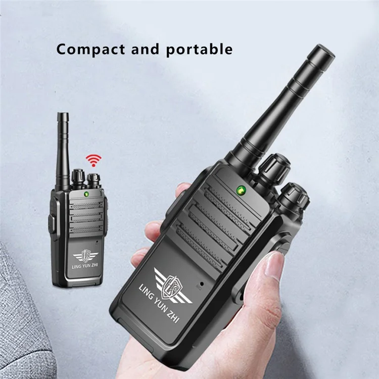 LZ031 1 Pair Kids Walkie Talkies Gifts Voice Call Family Walkie Talkie for Camping Hiking Indoor Outdoor - Black