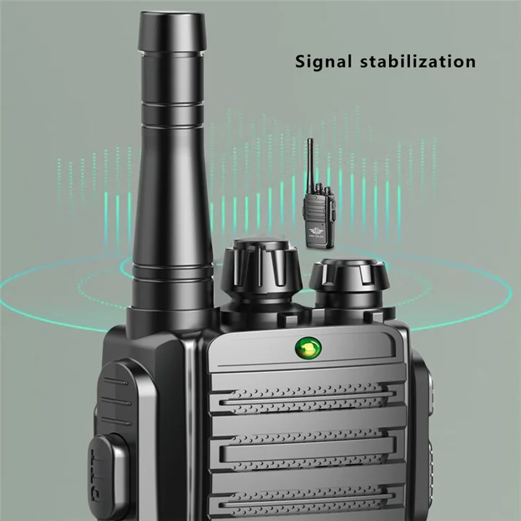 LZ031 1 Pair Kids Walkie Talkies Gifts Voice Call Family Walkie Talkie for Camping Hiking Indoor Outdoor - Black