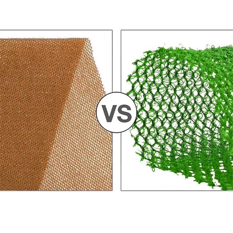 African Net Sponge Mesh Back Scrubber Bath Towel Nylon Shower Exfoliating Cloth - Blue