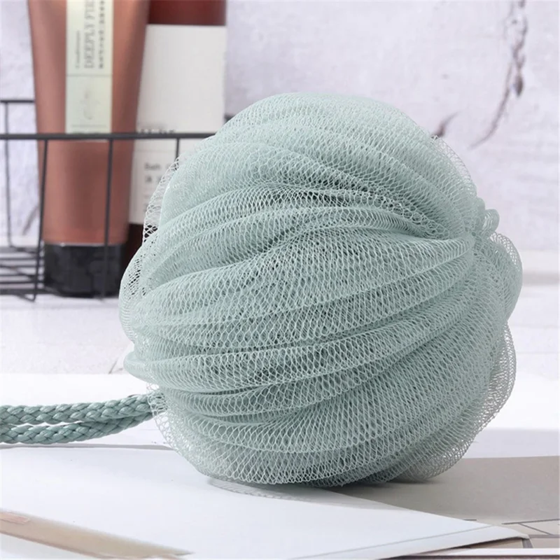 60g Lantern Shape Shower Bath Ball Soft PE Body Scrubber Bath Ball - Green