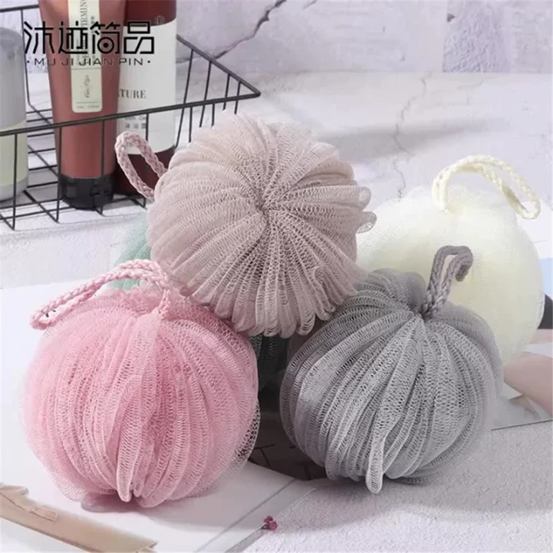 60g Lantern Shape Shower Bath Ball Soft PE Body Scrubber Bath Ball - Green