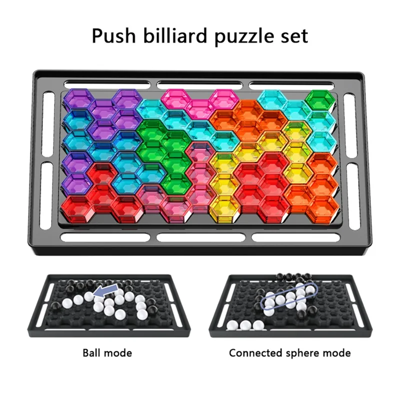 2-in-1 Puzzel Schaak Ouder-kind Interactief Bordspel Hand-oogcoördinatie Educatief Speelgoed - Rechthoekig