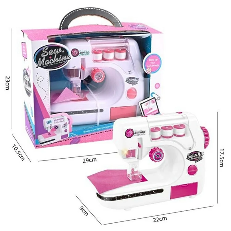 7805 Sewing Machine Toy Educational Interesting Toy Girls Children Gift (Dual Way Power Supply)