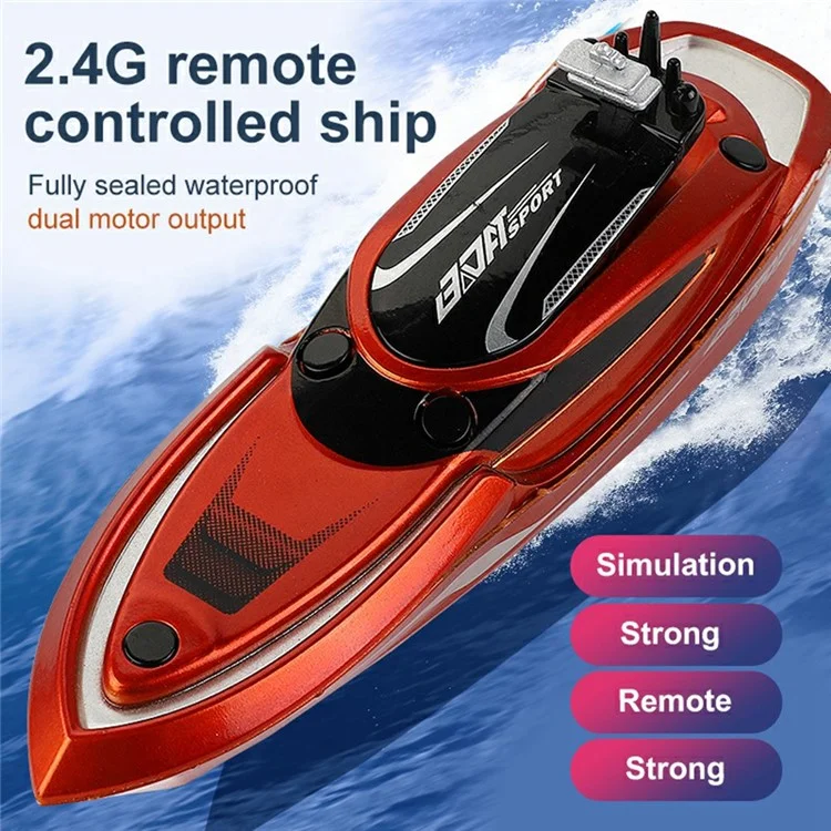 777-214 2,4 Ghz Hochgeschwindigkeit RC Speedboat Kinder Fernbedienungsbootspielzeuge - Blau
