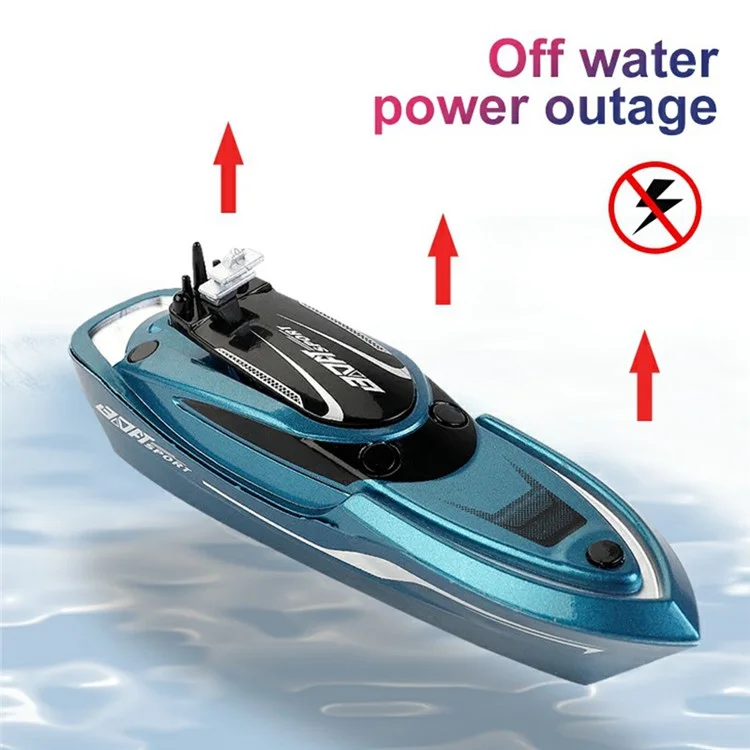777-214 2,4 Ghz Hochgeschwindigkeit RC Speedboat Kinder Fernbedienungsbootspielzeuge - Blau