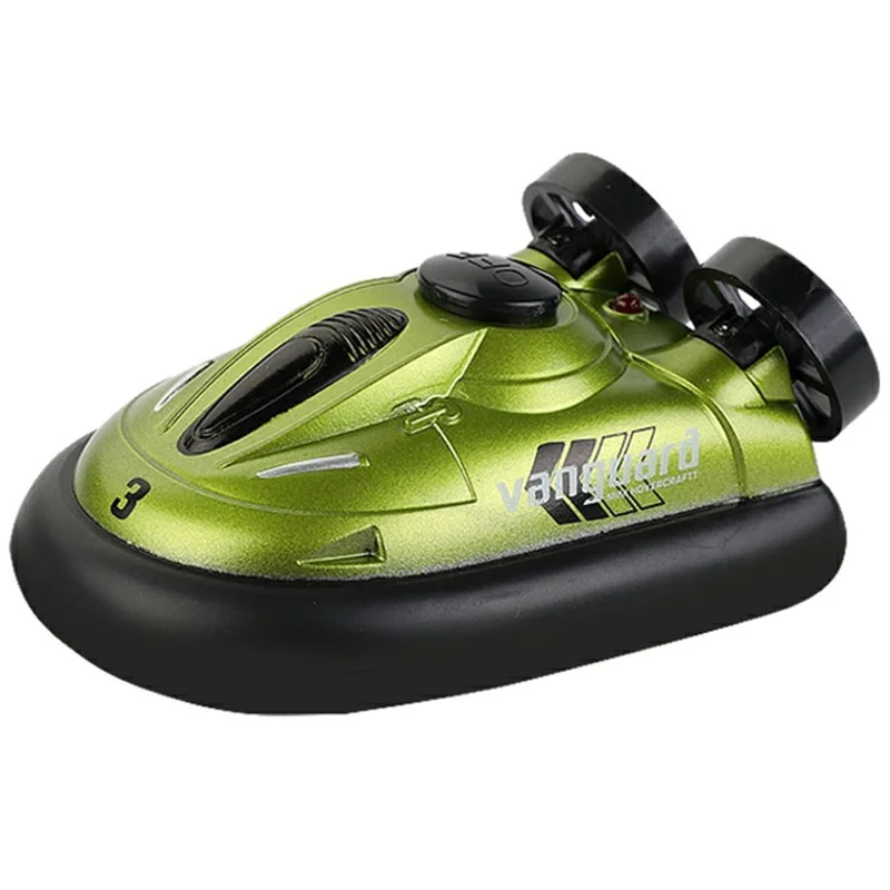 777-580 Mini RC Hovercraft Electric Speedboat Boy Toy 2.4G Waterproof RC Boat - Green