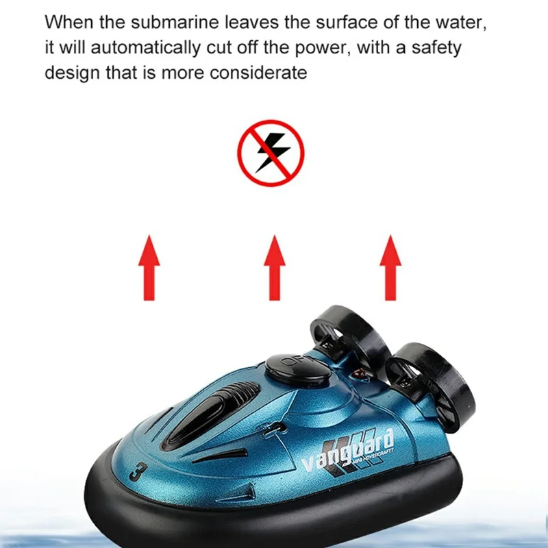 777-580 Mini RC Hovercraft Electric Speedboat Boy Toy 2.4G Waterproof RC Boat - Green