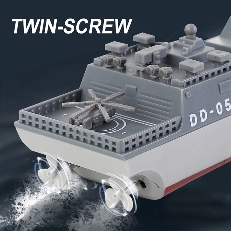 Bateau RC mini 777-583 2.4G électrique modèle d'aviation militaire haute vitesse télécommandé jouet destroyer bateau