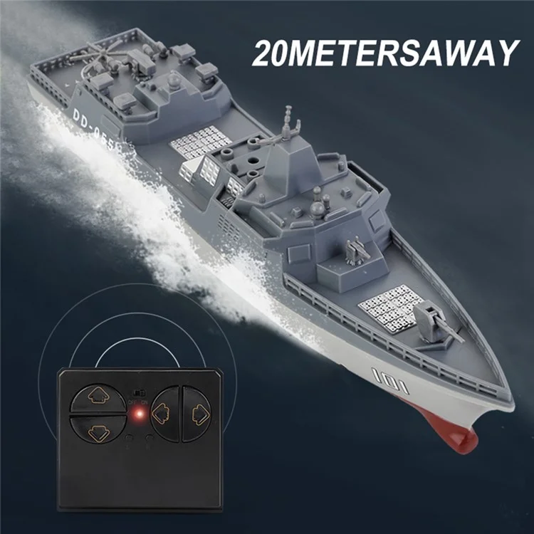 Bateau RC mini 777-583 2.4G électrique modèle d'aviation militaire haute vitesse télécommandé jouet destroyer bateau