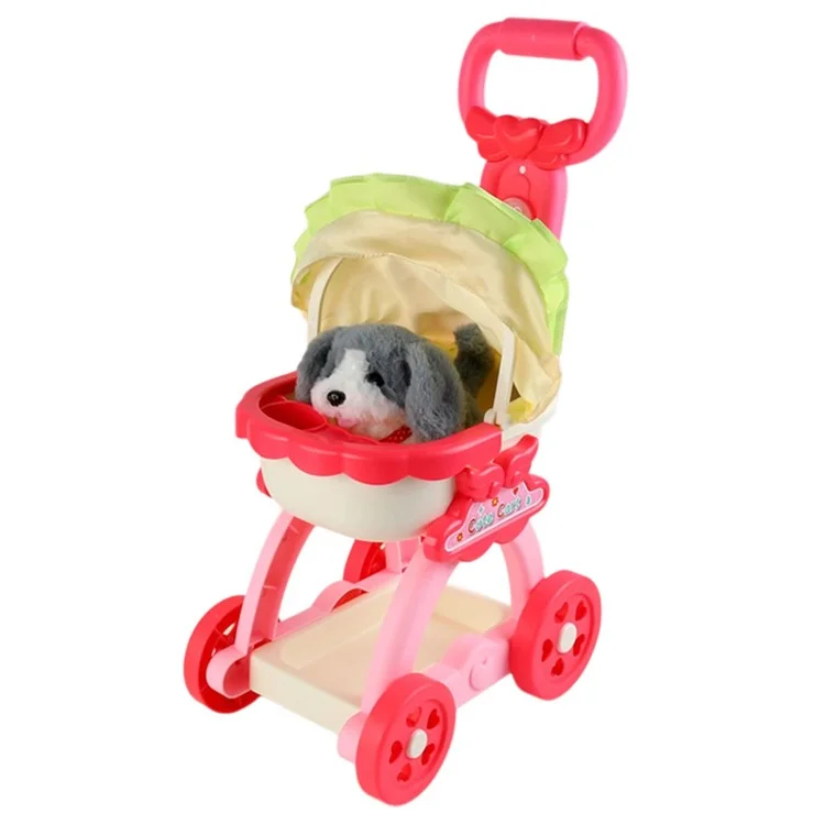 JLX688-261A / 262A Kinder Tun So, Als ob Sie Haustiere Kinderwagen Spielzeug Niedlicher Puppenwagen Mit Reichem Accessoires Spielen. - Heiser