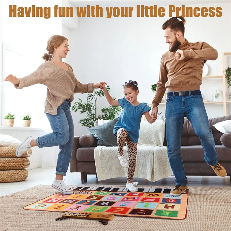Musical Play Mat for Kids Piano Keyboard Dance Mat Crawling Mat Educational Toy