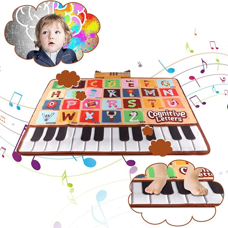 Musical Play Mat for Kids Piano Keyboard Dance Mat Crawling Mat Educational Toy